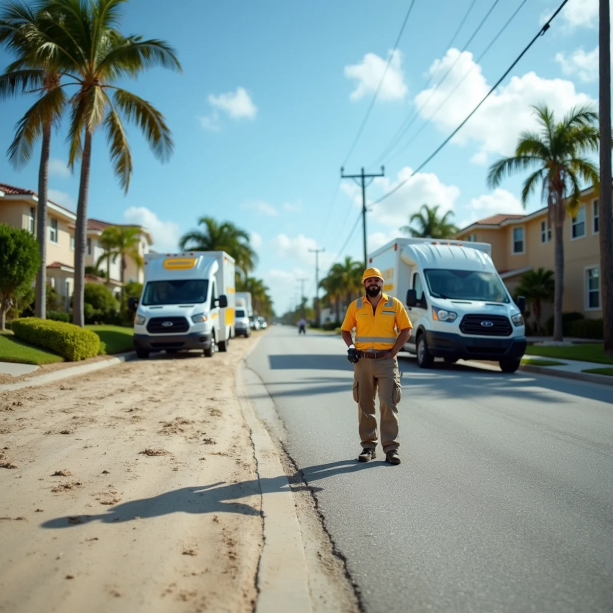 Storm surge cleanup and saltwater decontamination in Collier County